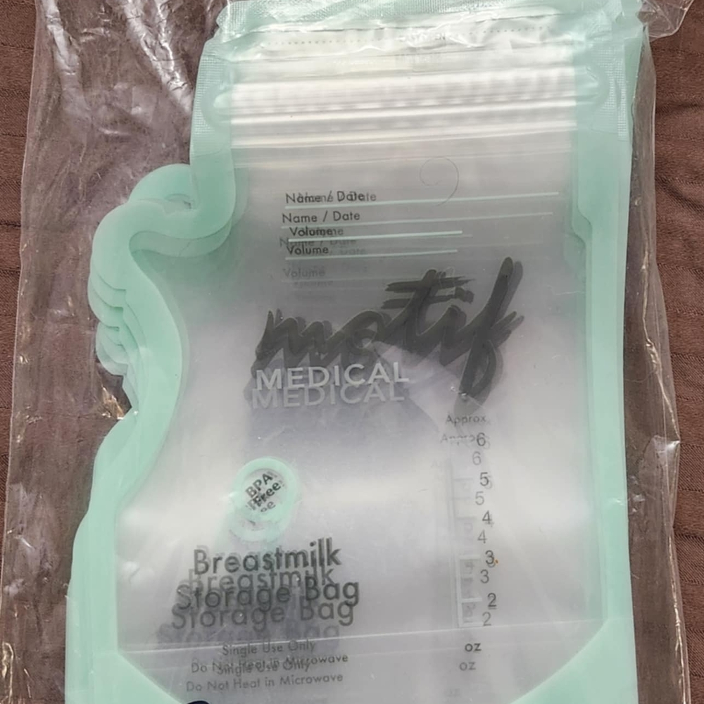 Motif Medical Breastmilk Storage Bags - Mint 84 Ct